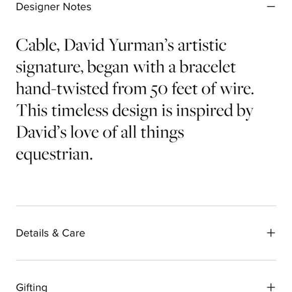 David Yurman Buckle Classic Cable Bracelet - Picture 6 of 11